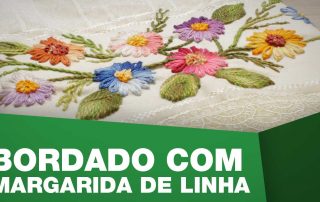 Bordado Margarida de linha A Sacaria