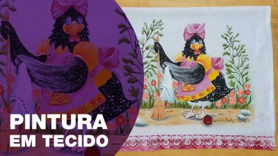 Pintura galinha carijo A Sacaria
