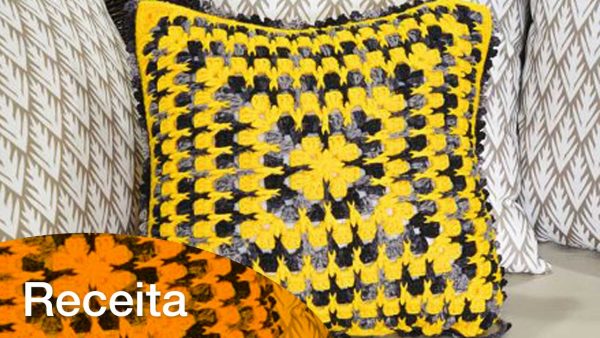 Receita Almofada Croche