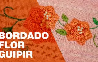 Bordando pérolas e guipir