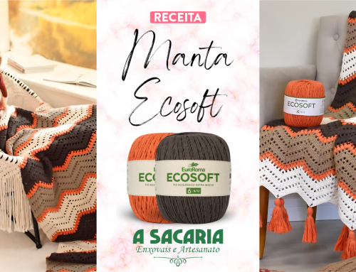 Manta de Crochê Ecosoft