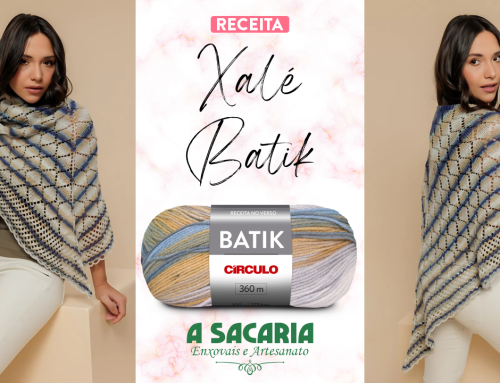 Xalé Batik em Trico e Crochê