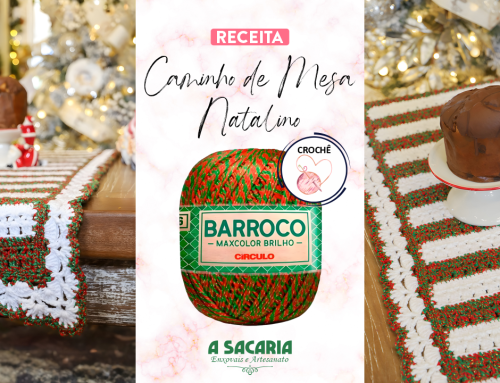 Caminho de Mesa em Crochê com Barroco Maxcolor