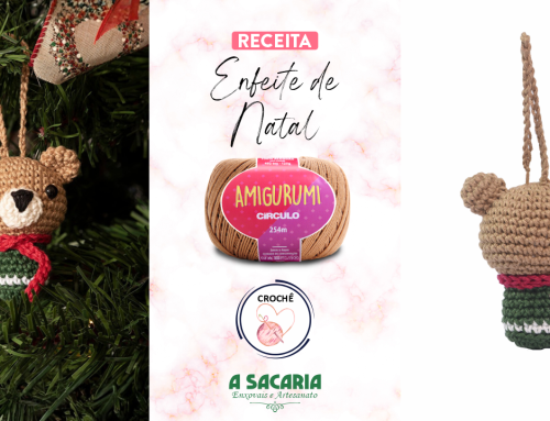 Enfeite Natalino em Crochê com Fio Amigurumi