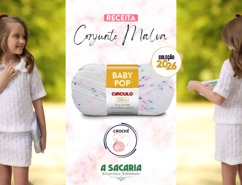 Conjunto Malva em Crochê com Fio Baby Pop
