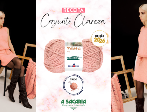 Conjunto Clareza em Tricô com Fio Paleta