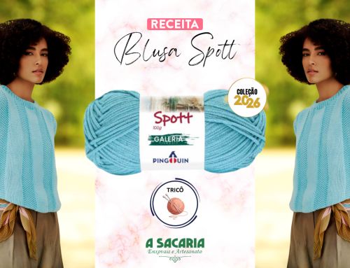 Receita Blusa Spott em Tricô – Fio Spott Pingouin