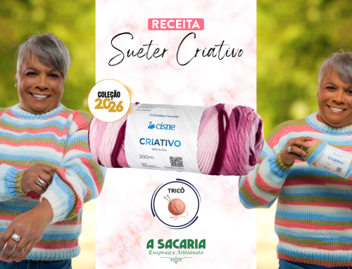 Suéter Criativo em Tricô