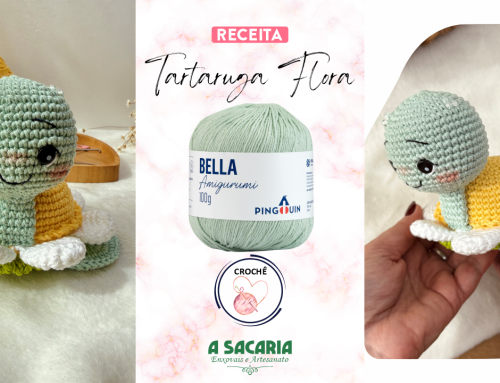 Tartaruga Flora em Crochê – Bella Amigurumi