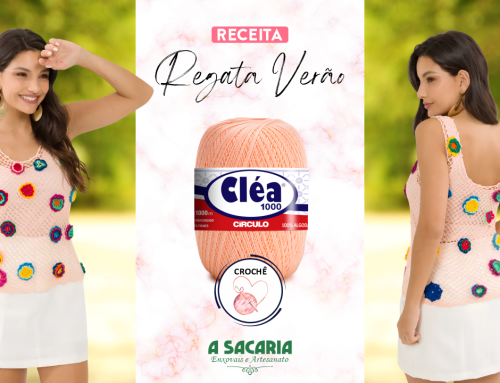 Receita Regata Verão em Crochê com Cléa 1000